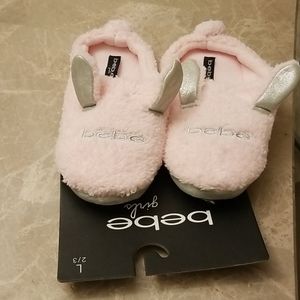 Bebe Girls Bunny Slippers